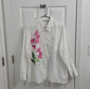 Putumayo Linen Button Down Shirt